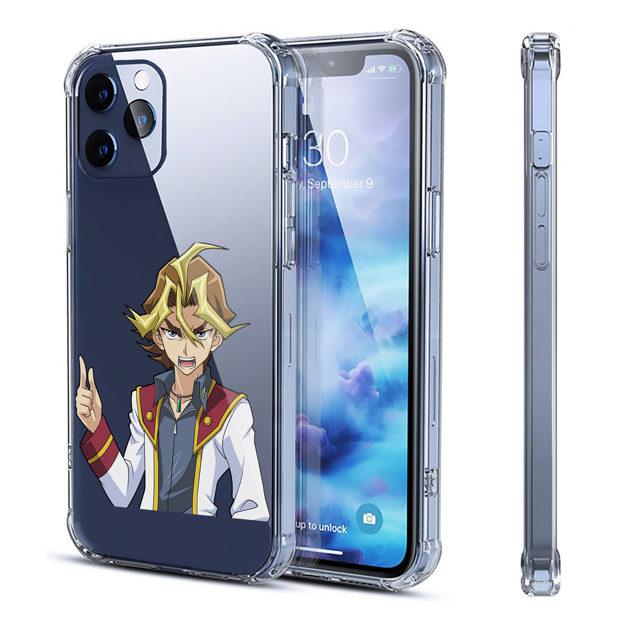 （画像用） 遊☆戯☆王 Yu-Gi-Oh! 【iPhone 12シリーズ対応】透明スマホケース（クリアソフトケース）